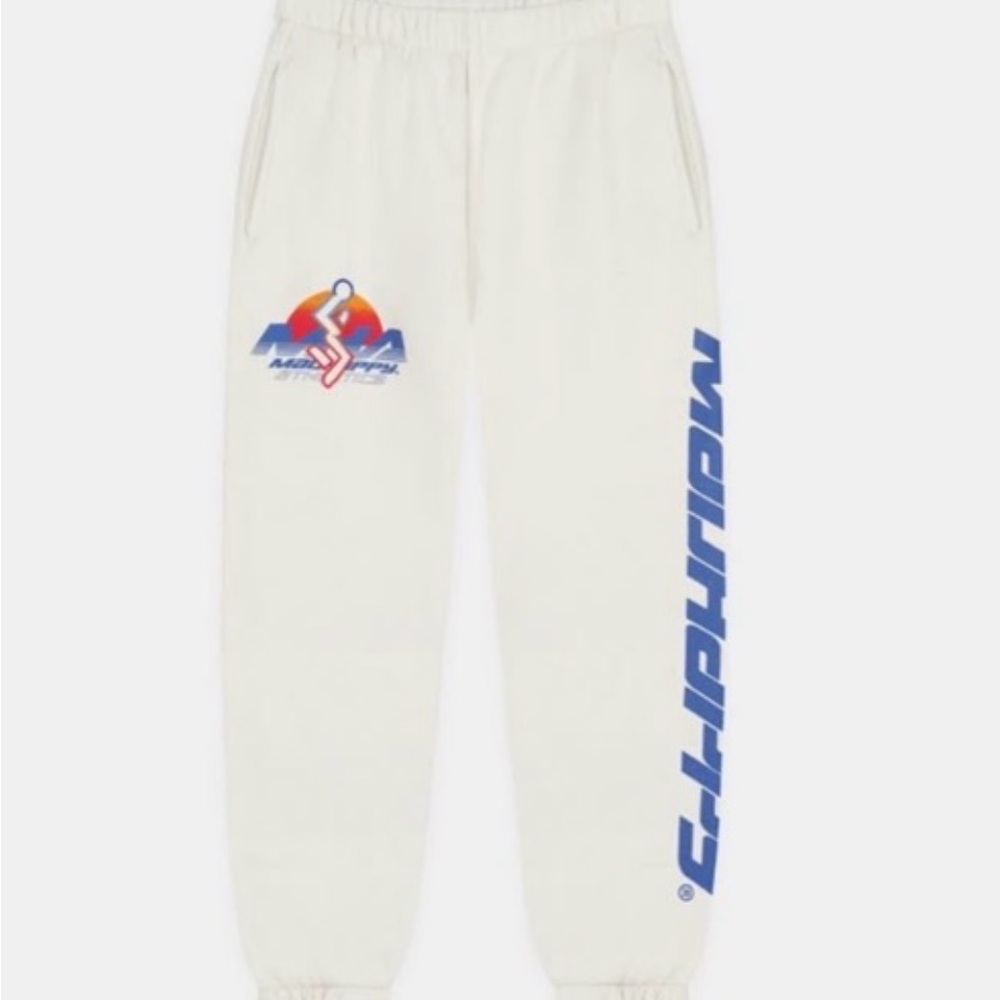 Madhappy Cream Joggers with Logo